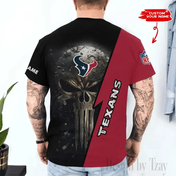 Houston Texans Trendy Men's 3D Printed T-shirt Fashion O-neck 2025 AZTS1355 - Image 2