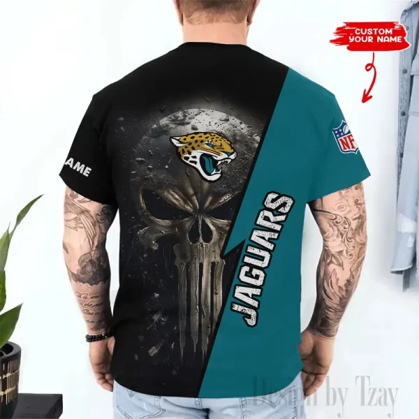 Jacksonville Jaguars Trendy Men's 3D Printed T-shirt Fashion O-neck 2025 AZTS1357 - Image 2