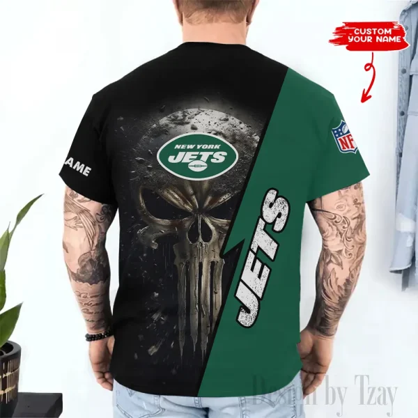 New York Jets Trendy Men's 3D Printed T-shirt Fashion O-neck 2025 AZTS1367 - Image 2