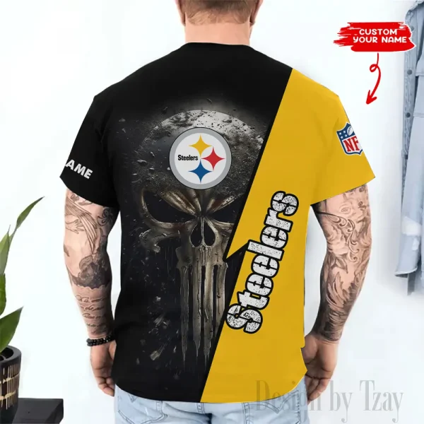 Pittsburgh Steelers Trendy Men's 3D Printed T-shirt Fashion O-neck 2025 AZTS1369 - Image 2