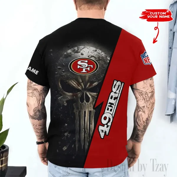 San Francisco 49ers Trendy Men's 3D Printed T-shirt Fashion O-neck 2025 AZTS1370 - Image 2