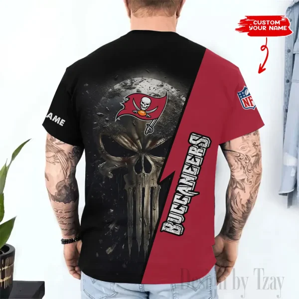 Tampa Bay Buccaneers Trendy Men's 3D Printed T-shirt Fashion O-neck 2025 AZTS1372 - Image 2