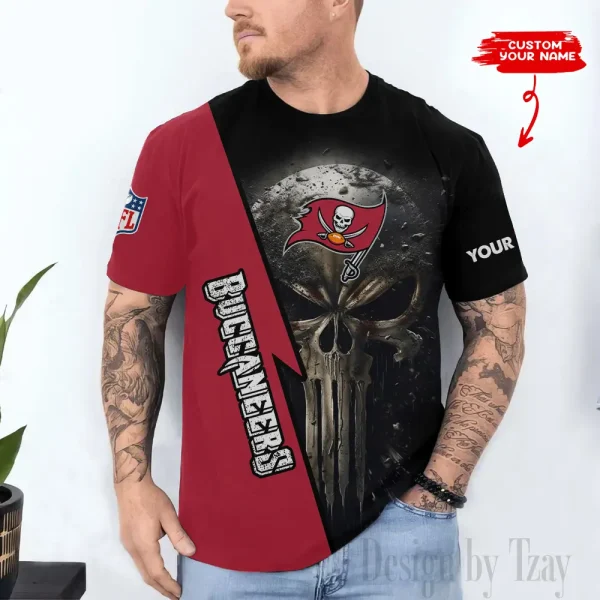 Tampa Bay Buccaneers Trendy Men's 3D Printed T-shirt Fashion O-neck 2025 AZTS1372