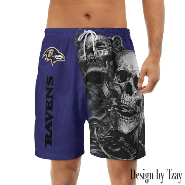 Baltimore Ravens Casual Men's Drawstring Shorts Trending 2025 BGSHORT247