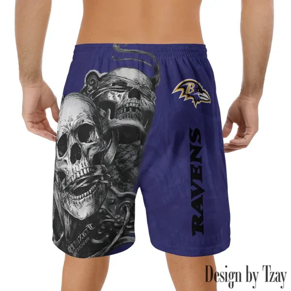 Baltimore Ravens Casual Men's Drawstring Shorts Trending 2025 BGSHORT247 - Image 2