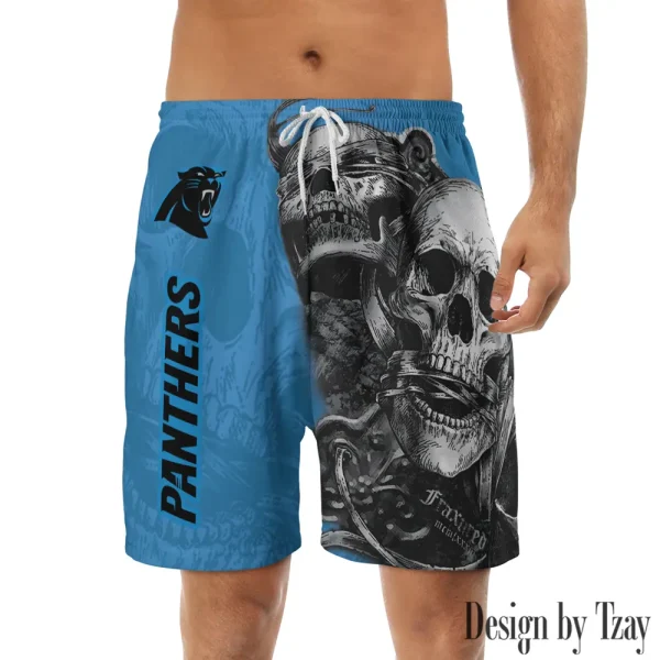 Carolina Panthers Casual Men's Drawstring Shorts Trending 2025 BGSHORT249