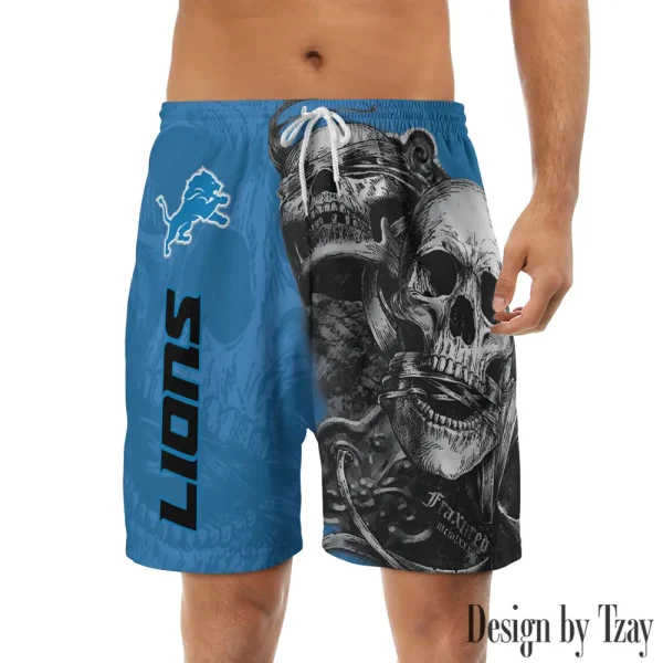 Detroit Lions Casual Men's Drawstring Shorts Trending 2025 BGSHORT255