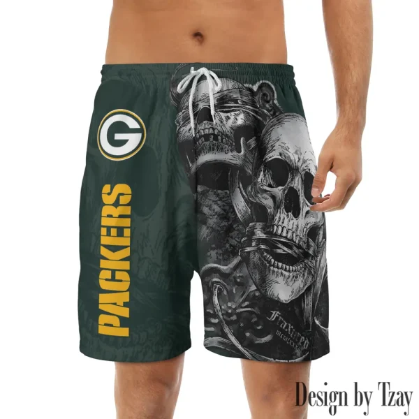 Green Bay Packers Casual Men's Drawstring Shorts Trending 2025 BGSHORT256
