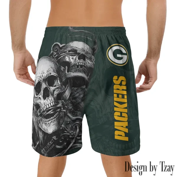 Green Bay Packers Casual Men's Drawstring Shorts Trending 2025 BGSHORT256 - Image 2