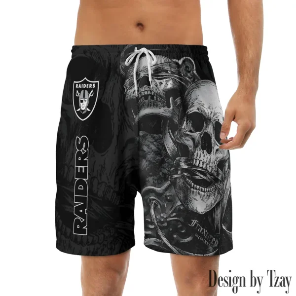 Las Vegas Raiders Casual Men's Drawstring Shorts Trending 2025 BGSHORT261