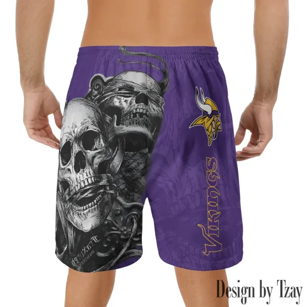 Minnesota Vikings Casual Men's Drawstring Shorts Trending 2025 BGSHORT265 - Image 2