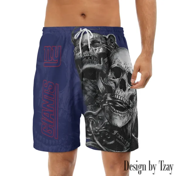 New York Giants Casual Men's Drawstring Shorts Trending 2025 BGSHORT271