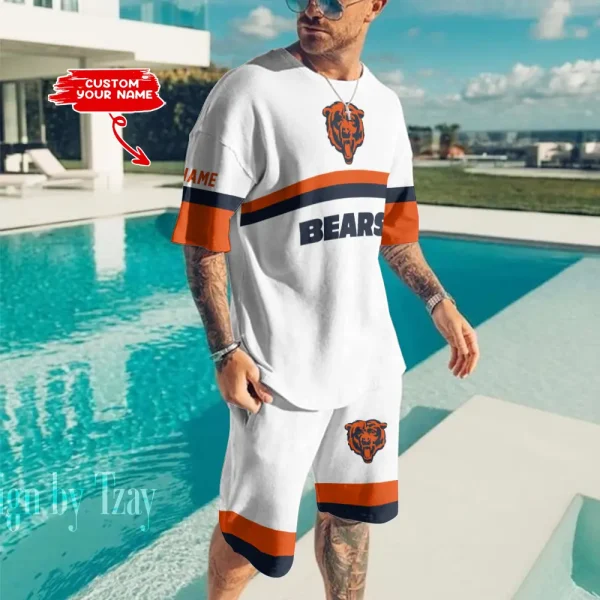 Chicago Bears Limited Edition Summer Collection T-shirt And Shorts Set AZTS1380