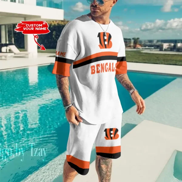 Cincinnati Bengals Limited Edition Summer Collection T-shirt And Shorts Set AZTS1381