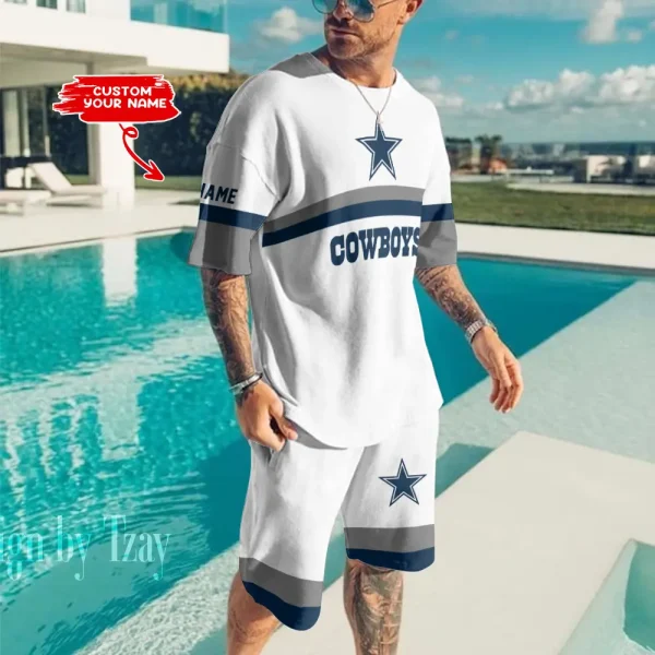Dallas Cowboys Limited Edition Summer Collection T-shirt And Shorts Set AZTS1383