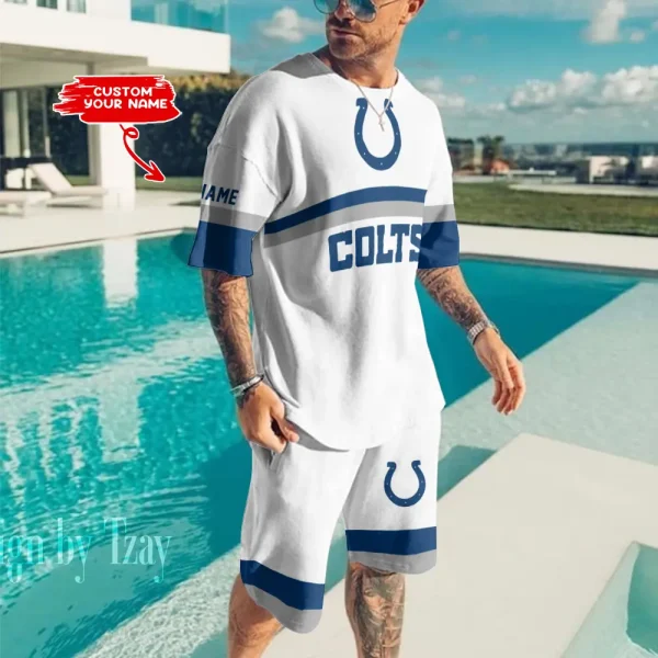 Indianapolis Colts Limited Edition Summer Collection T-shirt And Shorts Set AZTS1388