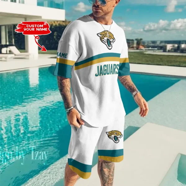 Jacksonville Jaguars Limited Edition Summer Collection T-shirt And Shorts Set AZTS1389