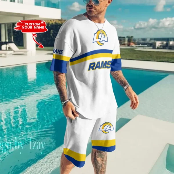 Los Angeles Rams Limited Edition Summer Collection T-shirt And Shorts Set AZTS1393