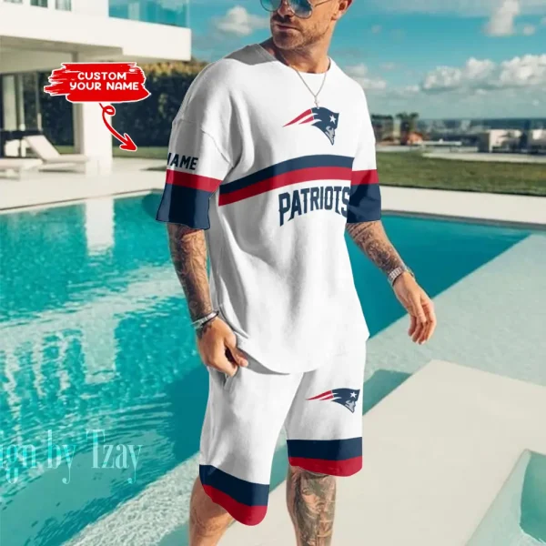 New England Patriots Limited Edition Summer Collection T-shirt And Shorts Set AZTS1396