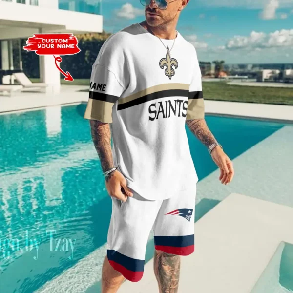 New Orleans Saints Limited Edition Summer Collection T-shirt And Shorts Set AZTS1397