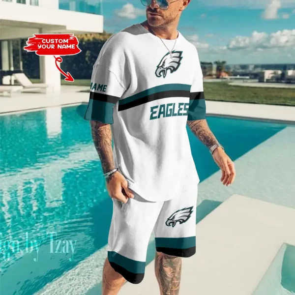 Philadelphia Eagles Limited Edition Summer Collection T-shirt And Shorts Set AZTS1400