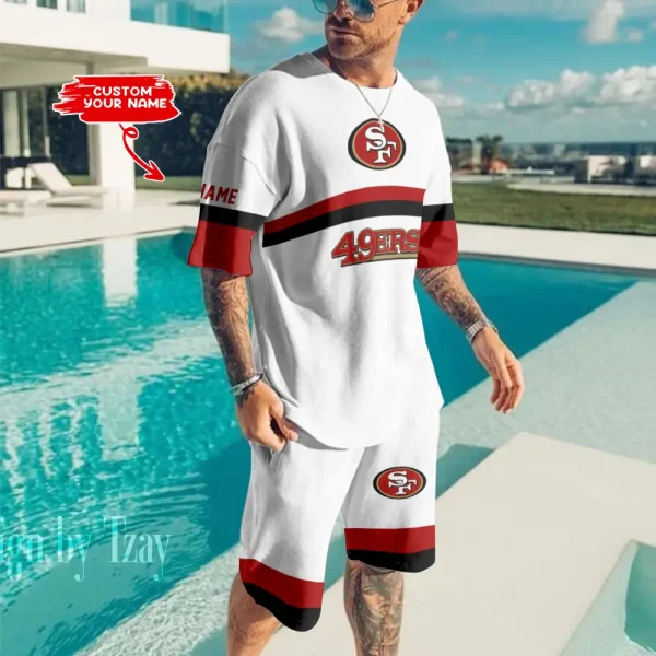 San Francisco 49ers Limited Edition Summer Collection T-shirt And Shorts Set AZTS1402