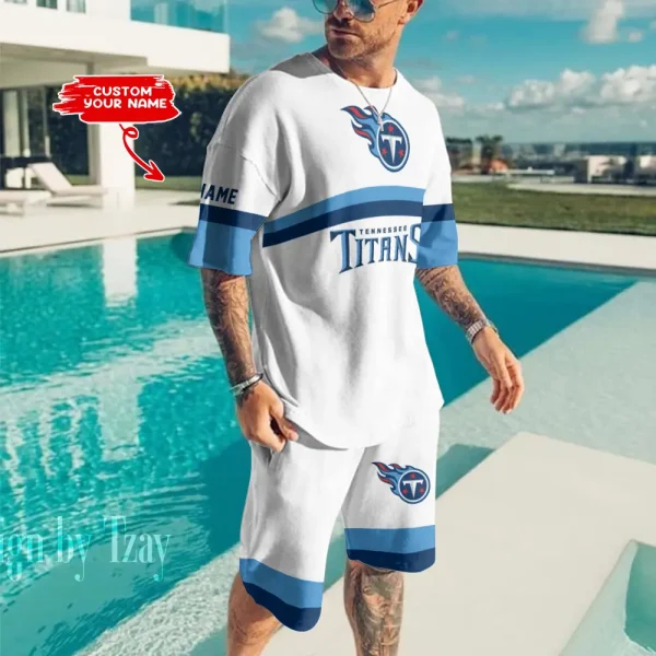 Tennessee Titans Limited Edition Summer Collection T-shirt And Shorts Set AZTS1405