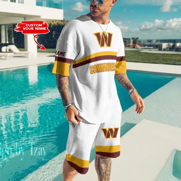 Washington Commanders Limited Edition Summer Collection T-shirt And Shorts Set AZTS1406