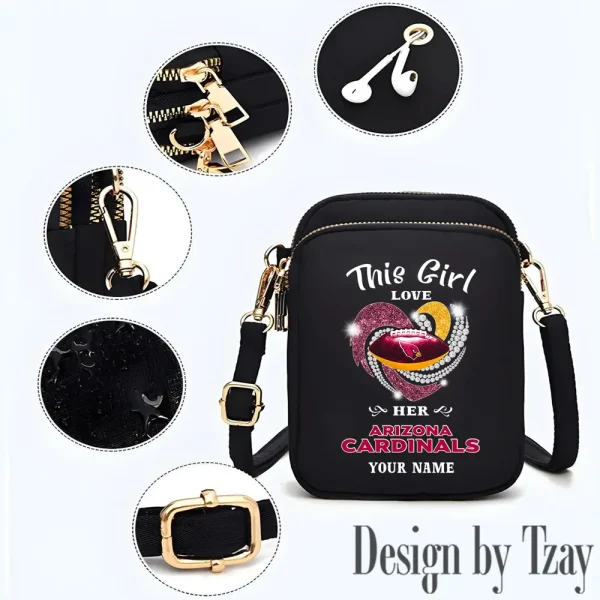Arizona Cardinals New Style 2025 Ladies Crossbody Bag With Adjustable Strap S9CBB423 - Image 2