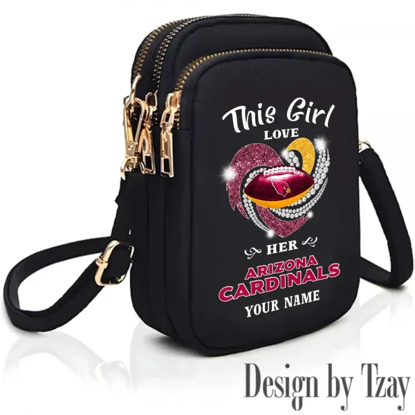 Arizona Cardinals New Style 2025 Ladies Crossbody Bag With Adjustable Strap S9CBB423