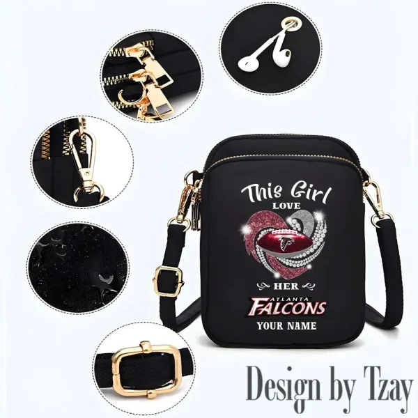 Atlanta Falcons New Style 2025 Ladies Crossbody Bag With Adjustable Strap S9CBB424 - Image 2