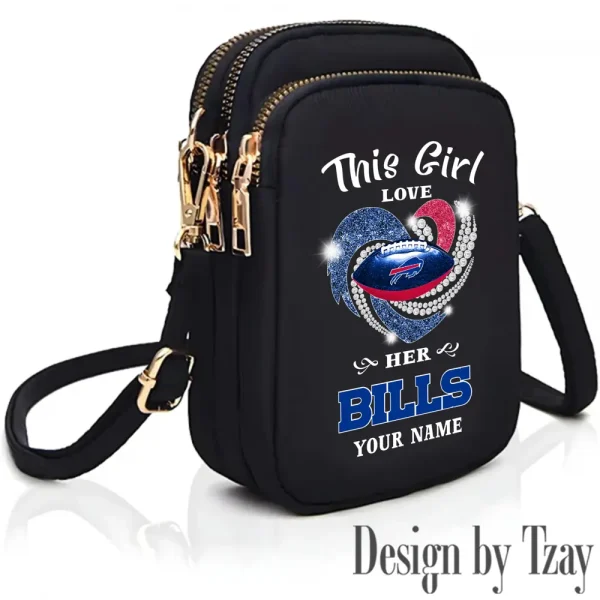 Buffalo Bills New Style 2025 Ladies Crossbody Bag With Adjustable Strap S9CBB426