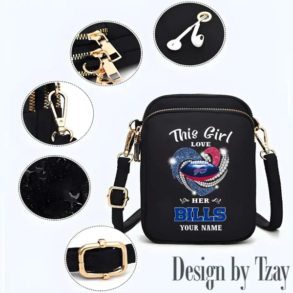 Buffalo Bills New Style 2025 Ladies Crossbody Bag With Adjustable Strap S9CBB426 - Image 3