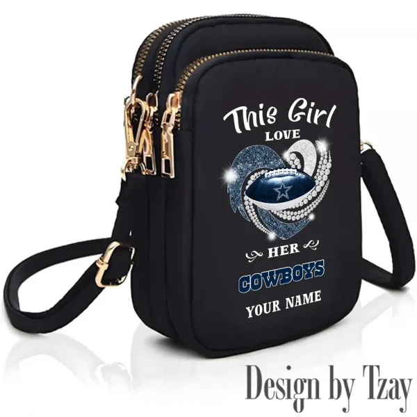 Dallas Cowboys New Style 2025 Ladies Crossbody Bag With Adjustable Strap S9CBB431