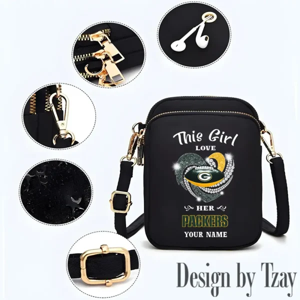 Green Bay Packers New Style 2025 Ladies Crossbody Bag With Adjustable Strap S9CBB434 - Image 2