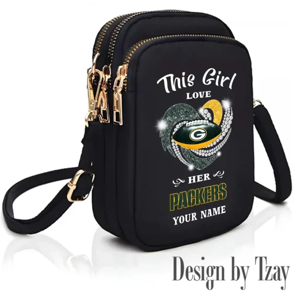 Green Bay Packers New Style 2025 Ladies Crossbody Bag With Adjustable Strap S9CBB434