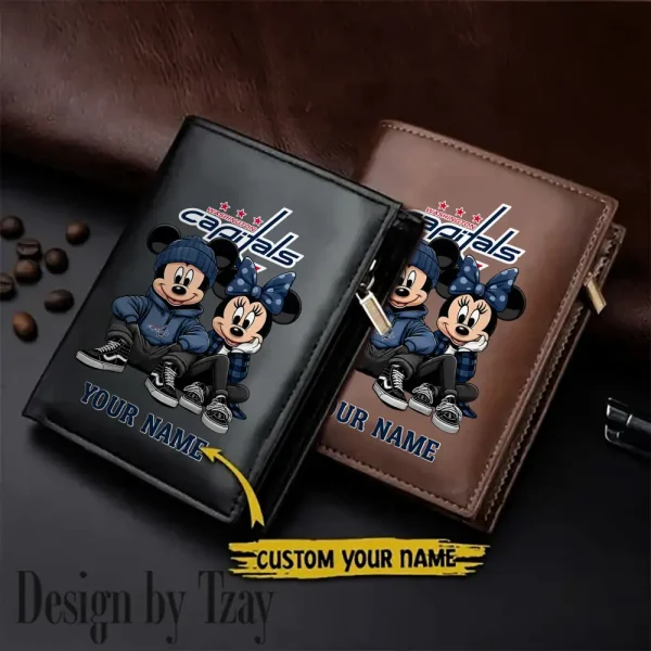 Washington Capitals NHL Leather Wallets Vertical Style SPTLVW564