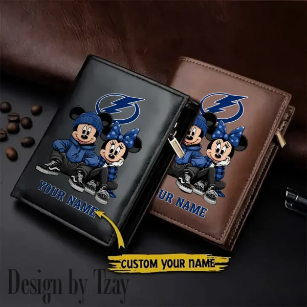 Tampa Bay Lightning NHL Leather Wallets Vertical Style SPTLVW568