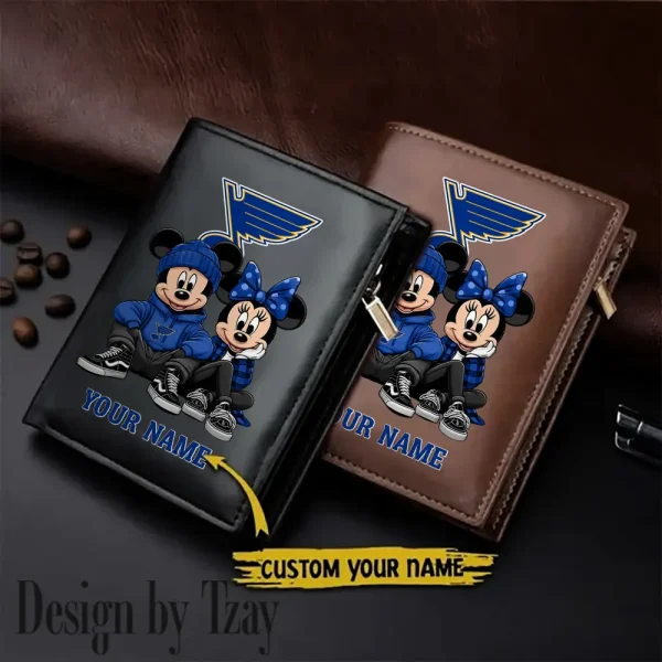 St. Louis Blues NHL Leather Wallets Vertical Style SPTLVW569