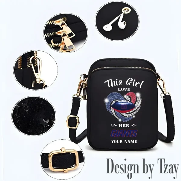 New York Giants New Style 2025 Ladies Crossbody Bag With Adjustable Strap S9CBB446 - Image 3