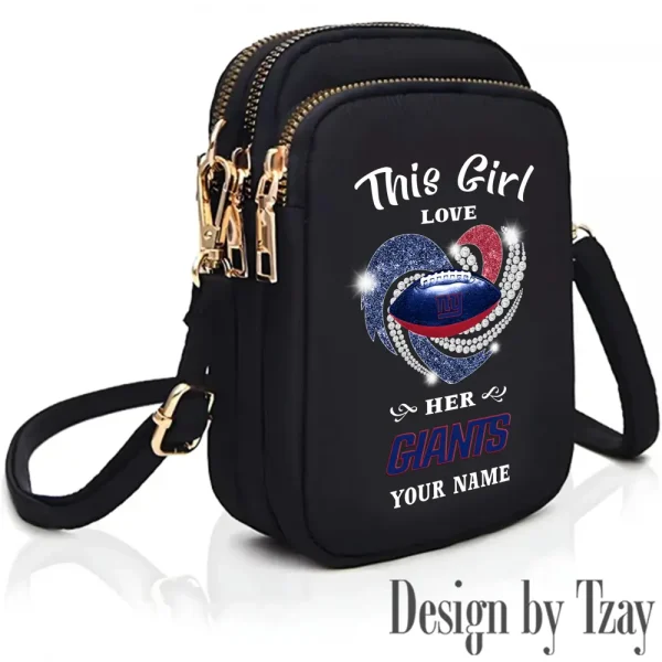 New York Giants New Style 2025 Ladies Crossbody Bag With Adjustable Strap S9CBB446