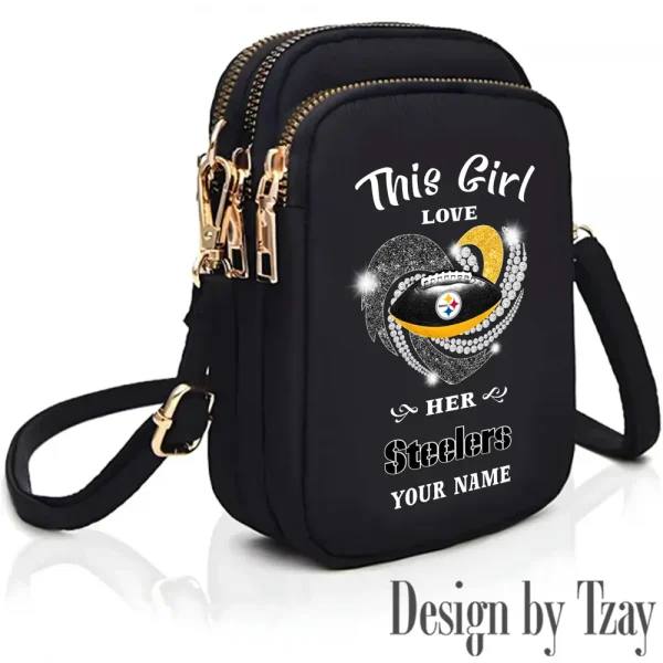Pittsburgh Steelers New Style 2025 Ladies Crossbody Bag With Adjustable Strap S9CBB449