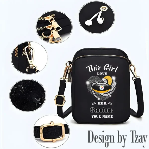Pittsburgh Steelers New Style 2025 Ladies Crossbody Bag With Adjustable Strap S9CBB449 - Image 3