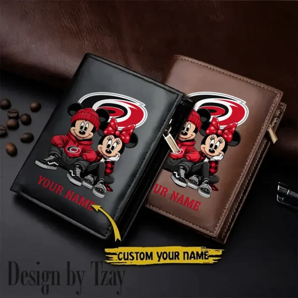 Carolina Hurricanes NHL Leather Wallets Vertical Style SPTLVW574