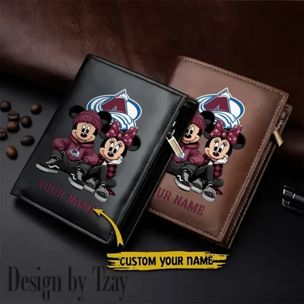 Colorado Avalanche NHL Leather Wallets Vertical Style SPTLVW576