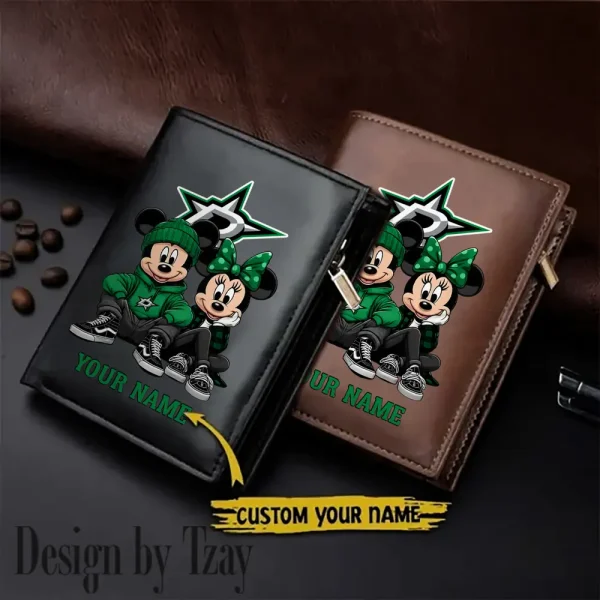 Dallas Stars NHL Leather Wallets Vertical Style SPTLVW578
