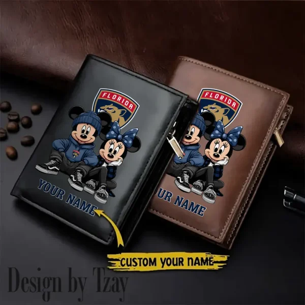 Florida Panthers NHL Leather Wallets Vertical Style SPTLVW581