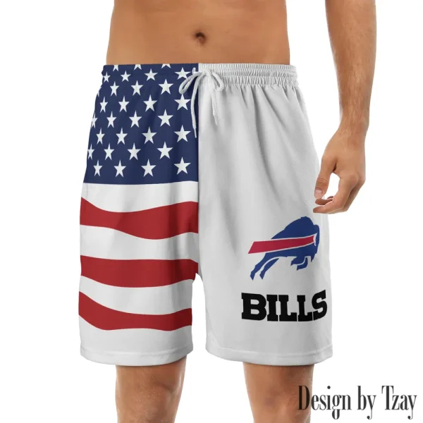 Buffalo Bills Casual Men's Drawstring Shorts Trending 2025 BGSHORT275