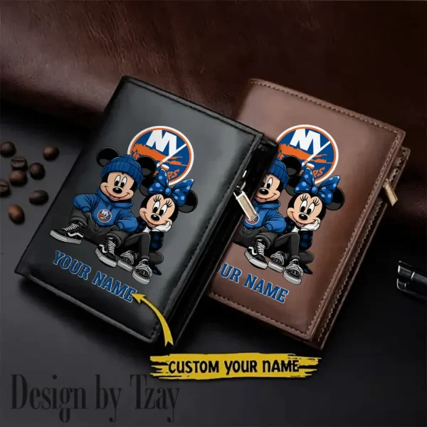 New York Islanders NHL Leather Wallets Vertical Style SPTLVW587
