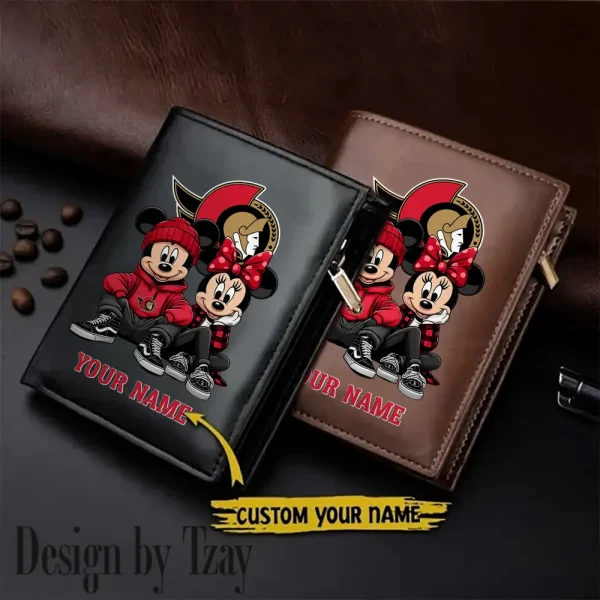 Ottawa Senators NHL Leather Wallets Vertical Style SPTLVW589